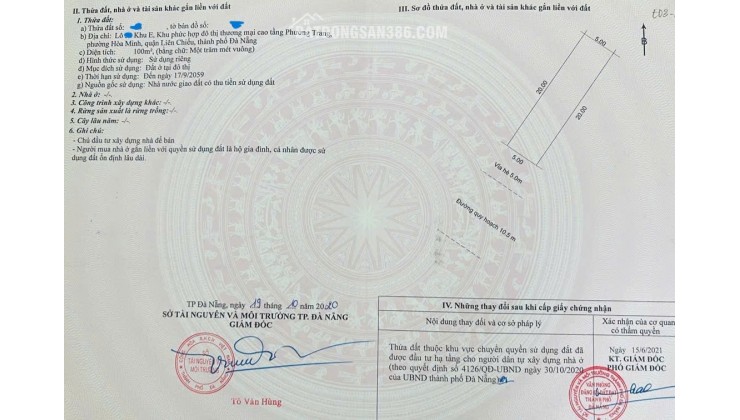 BÁN ĐẤT MẶT TIỀN TRẦN TRIỆU LUẬT – ĐƯỜNG 10,5M-TRỤC ĐƯỜNG KINH DOANH
